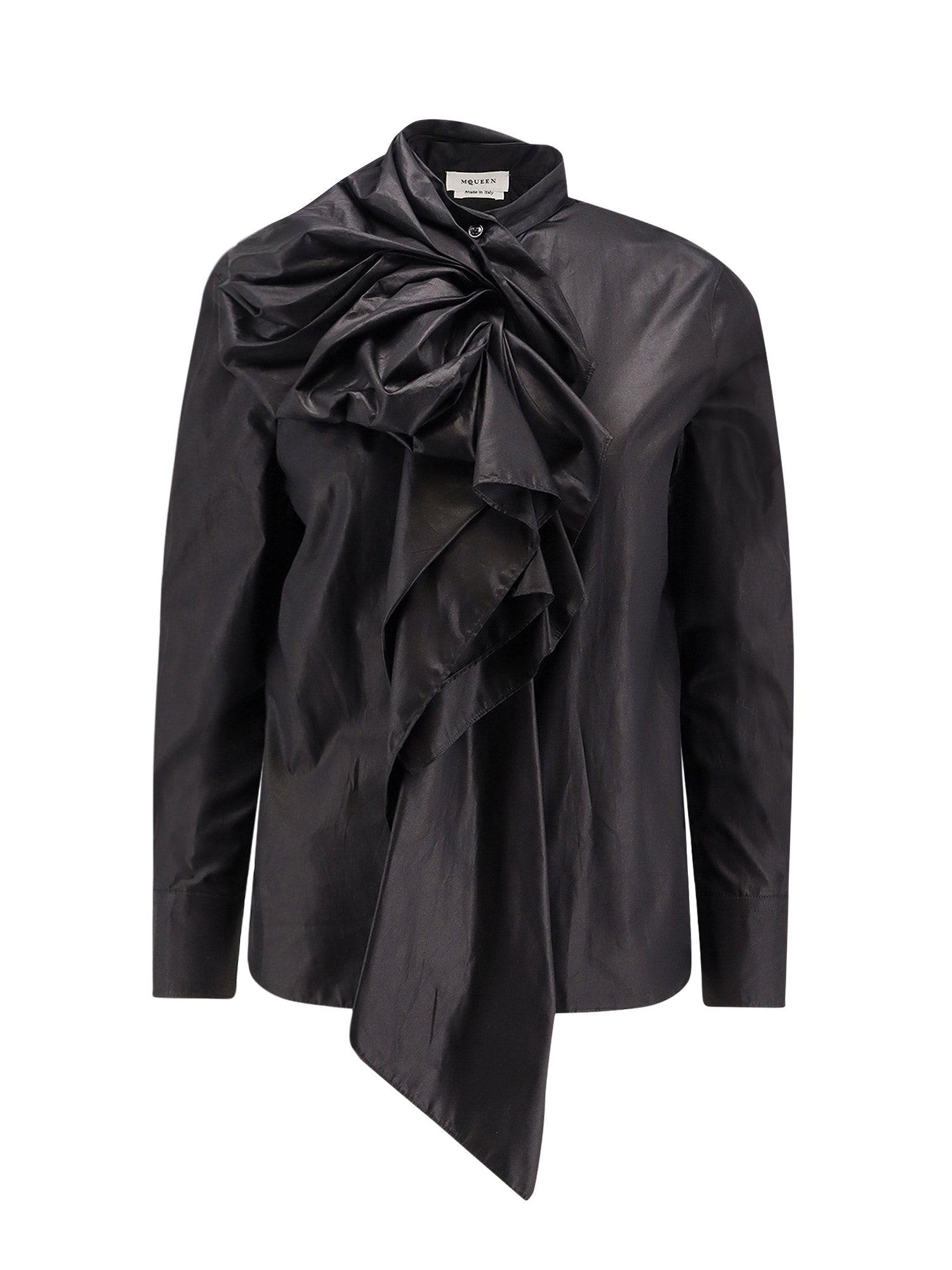 Alexander Mcqueen Shirts Black Cotone