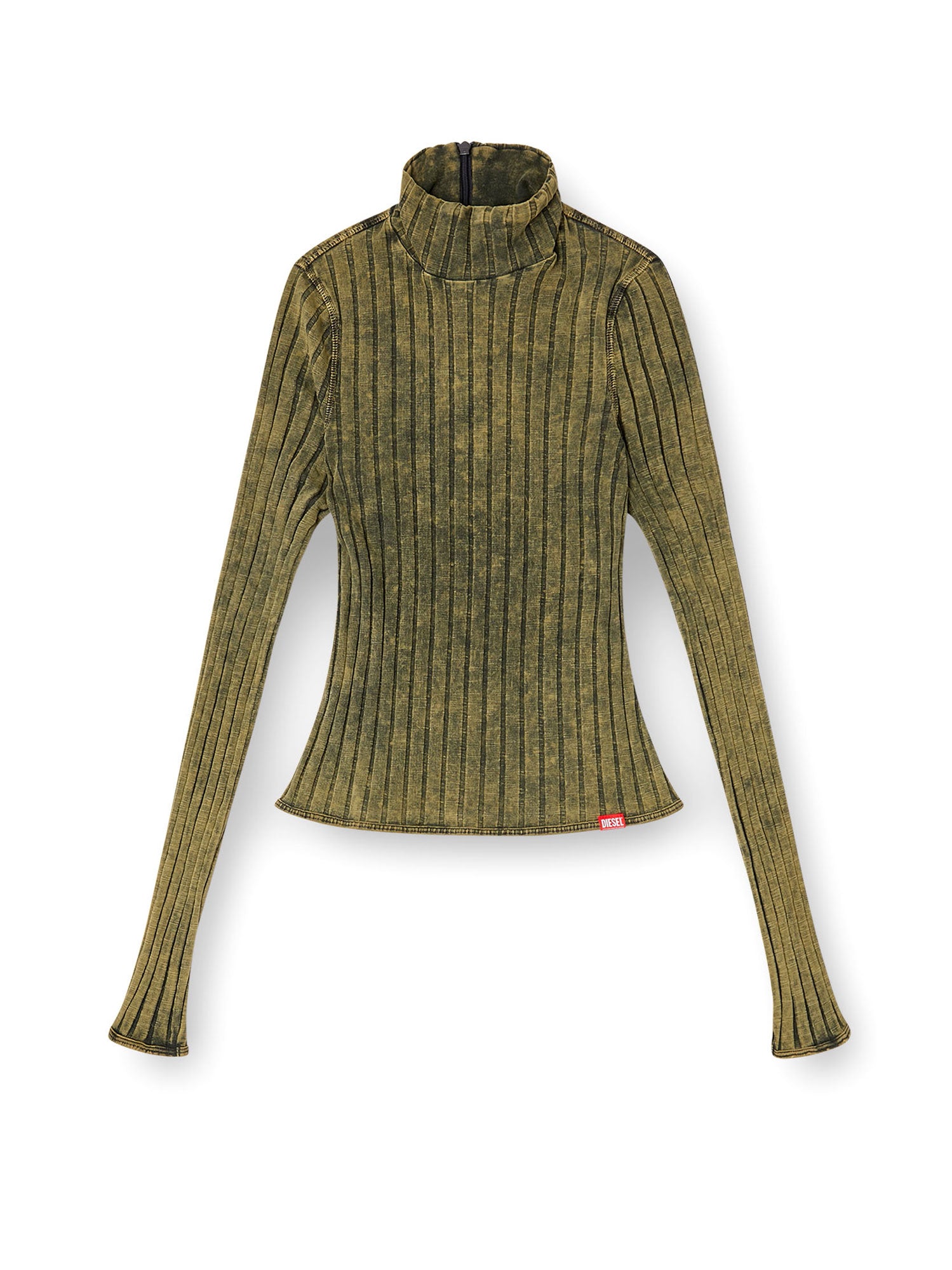Diesel T-Shirts And Polos Green Cotton Elastane-spandex