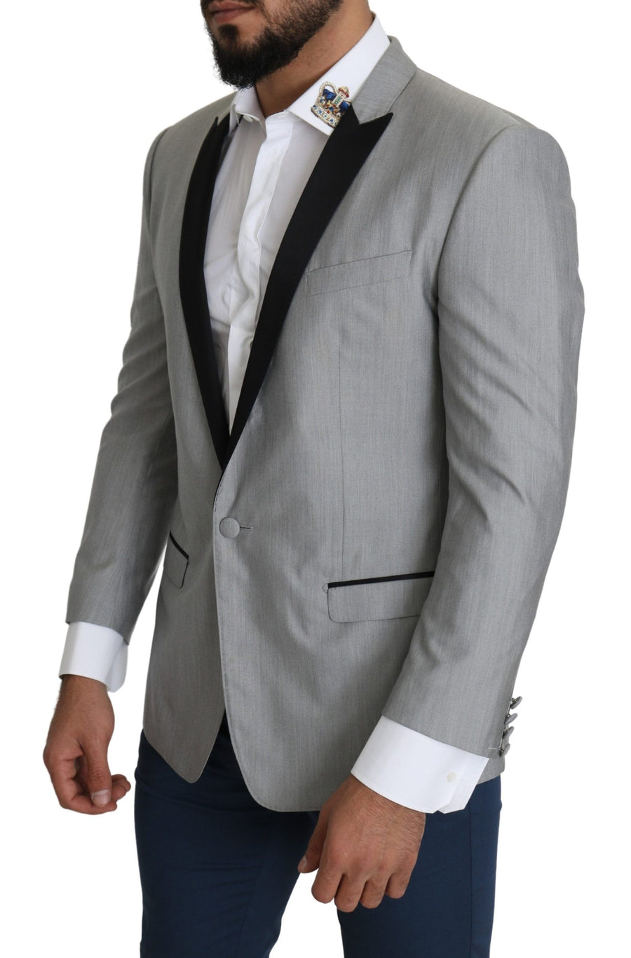Dolce & Gabbana 51% Silk blazer in gray