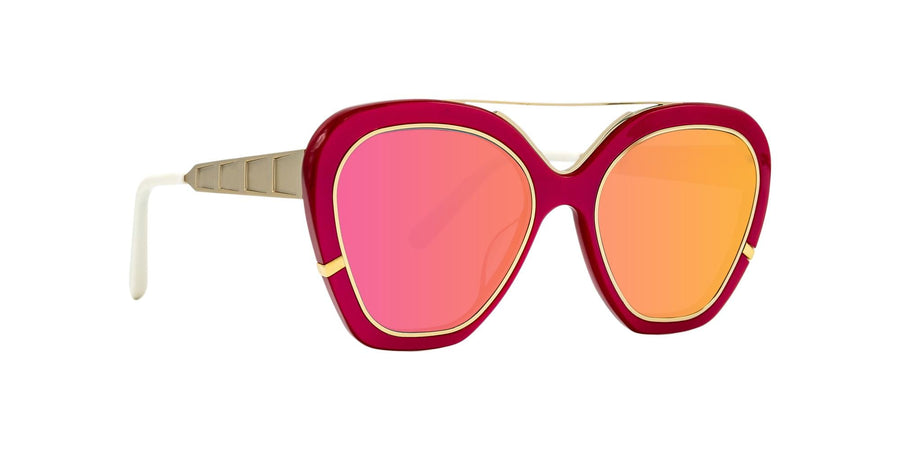 Preloved - Irresistor Womens Fuxia Gold Sunglasses La-Isla-Bonita-Prsv-S0204 One Color