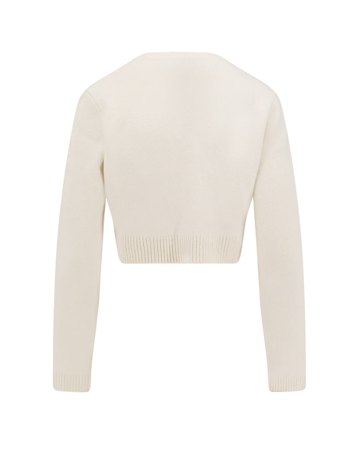 Self Portrait Sweaters White Lana Poliammide Elastan