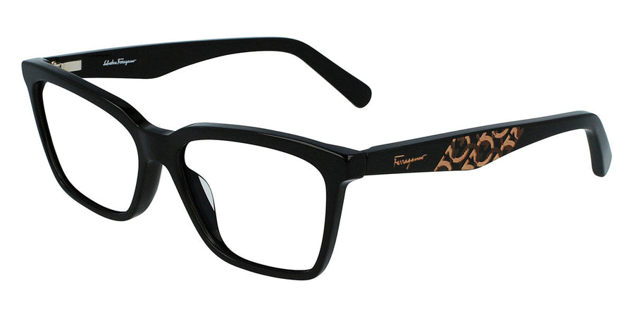 Preloved - Ferragamo Womens Fashion 55mm Black Eyeglasses Sf2904-001 One Color