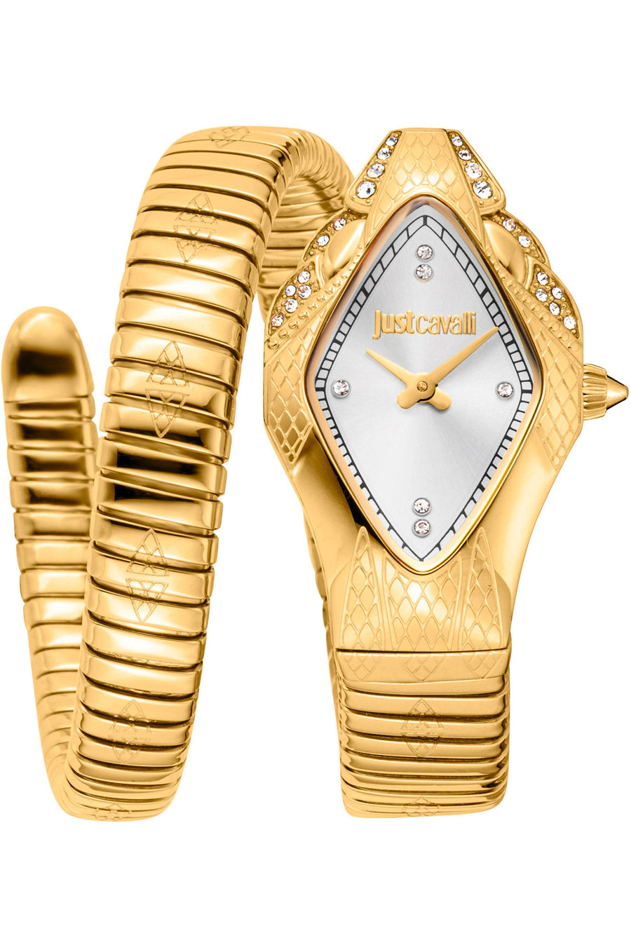 Preloved - Just Cavalli Womens Signature Snake Ferocious 22mm Quartz Watch Jc1l306m0035 One Color Watches