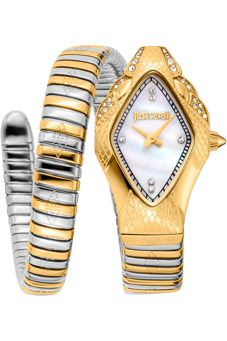 Preloved - Just Cavalli Womens Snake 22mm Quartz Watch Jc1l306m0065 One Color Watches