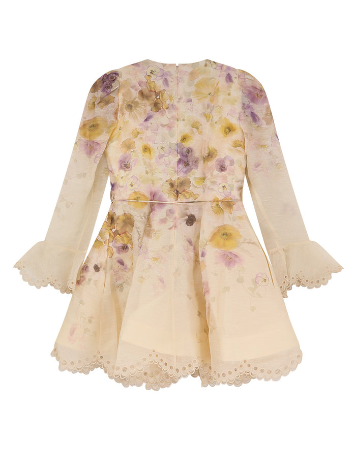 Zimmermann Dresses Pansy Floral Linen Silk