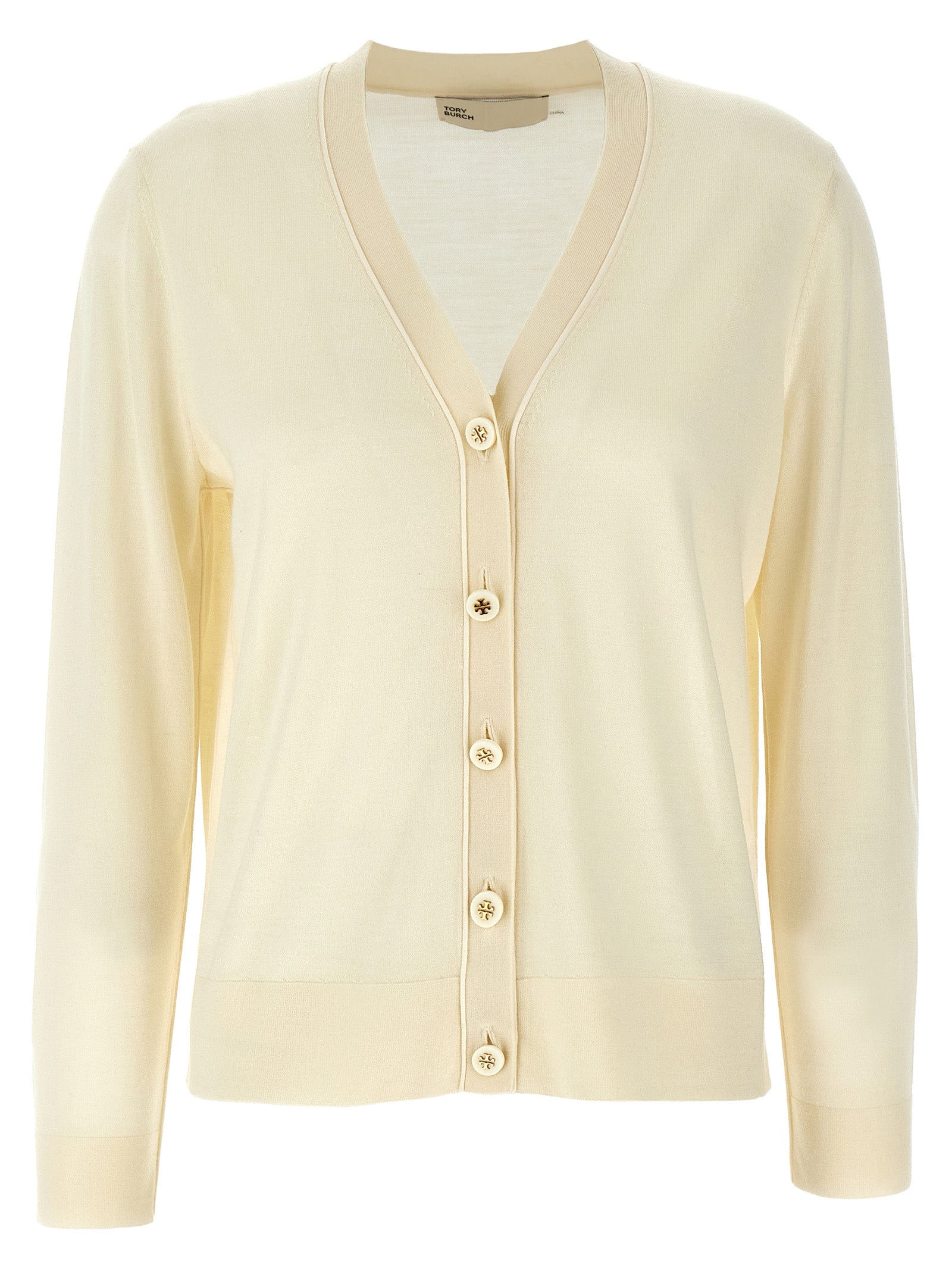 Simone cardigan White Wool Sweater, Cardigans
