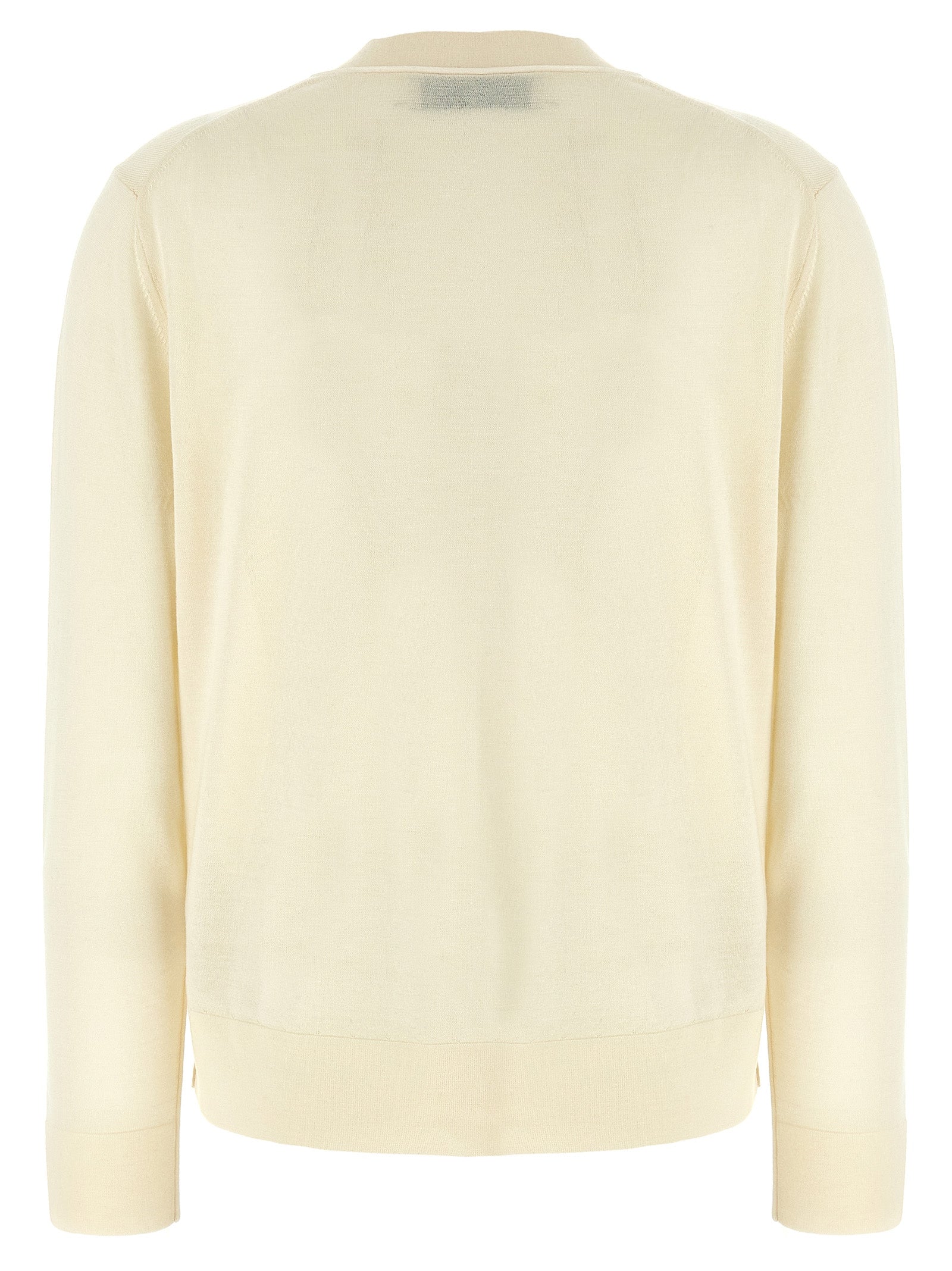 Simone cardigan White Wool Sweater, Cardigans