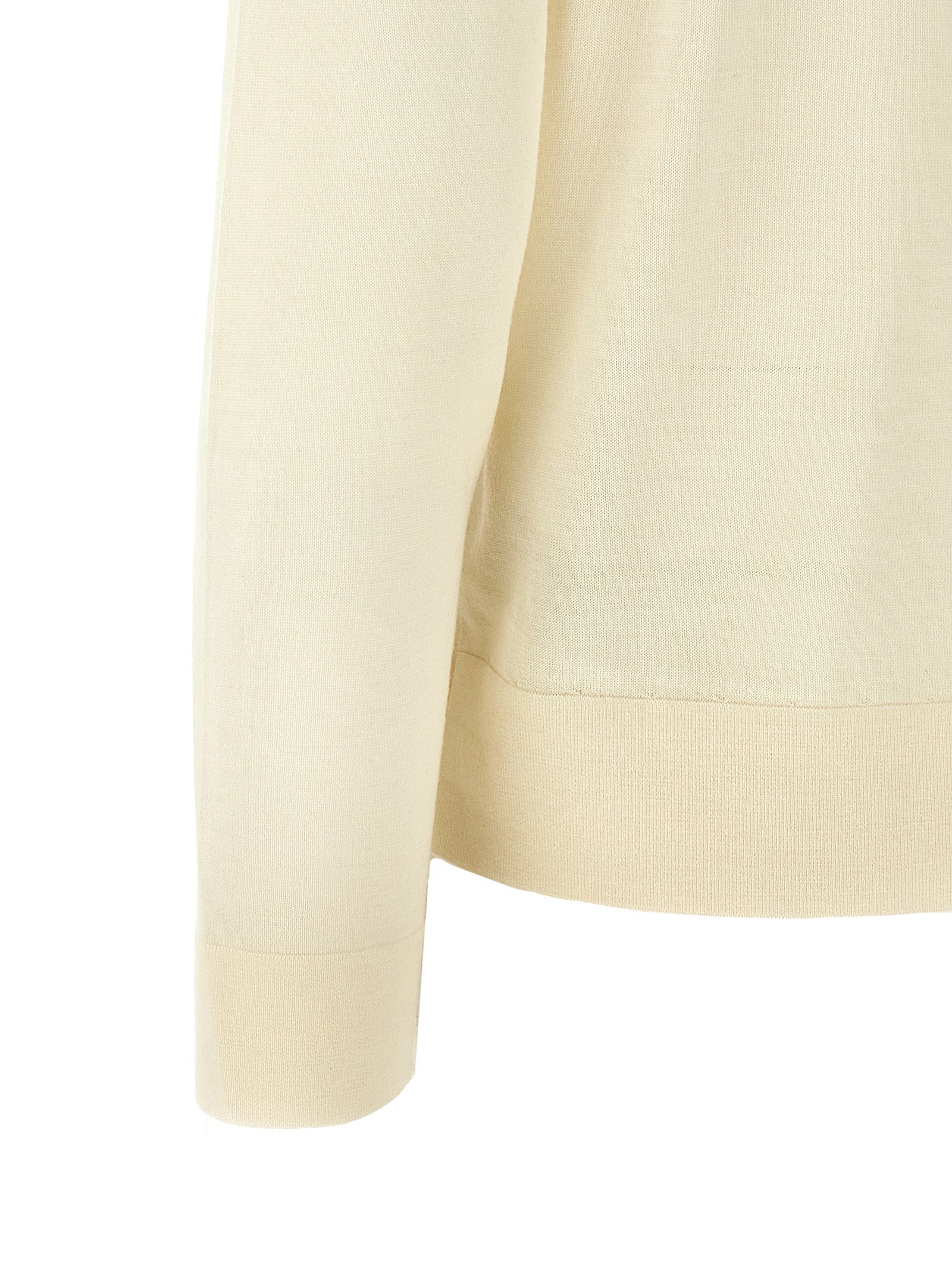 Simone cardigan White Wool Sweater, Cardigans