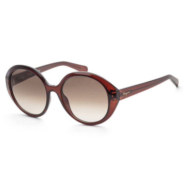 Preloved - Ferragamo Womens 57mm Crystal Brown Sunglasses Sf1067s-210 One Color