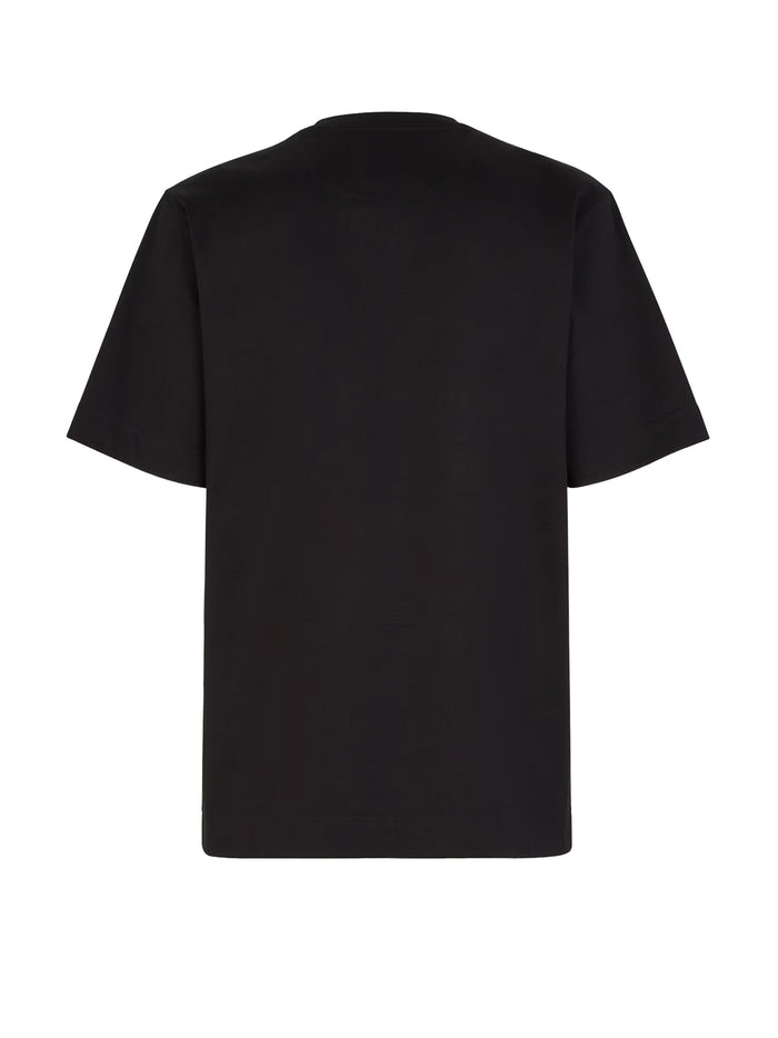 Fendi T-Shirts And Polos Black Cotone