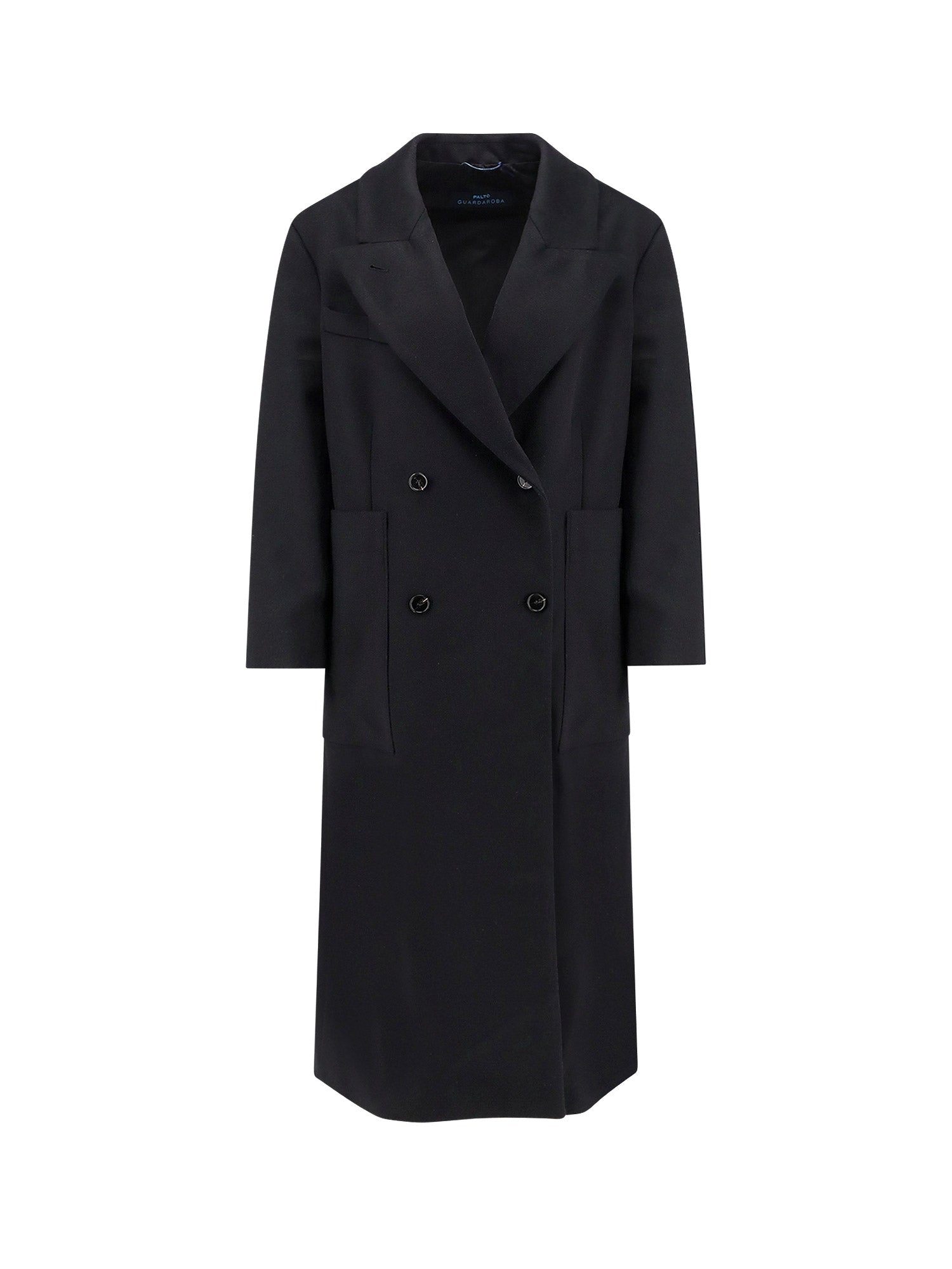 Paltò Jackets Black Lana Vergine Nylon Cashmere