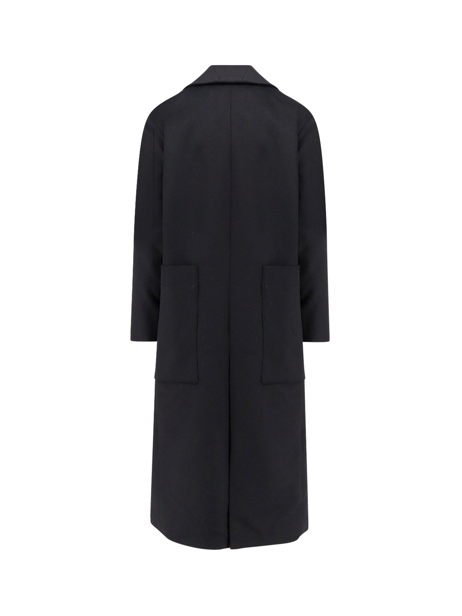 Paltò Jackets Black Lana Vergine Nylon Cashmere
