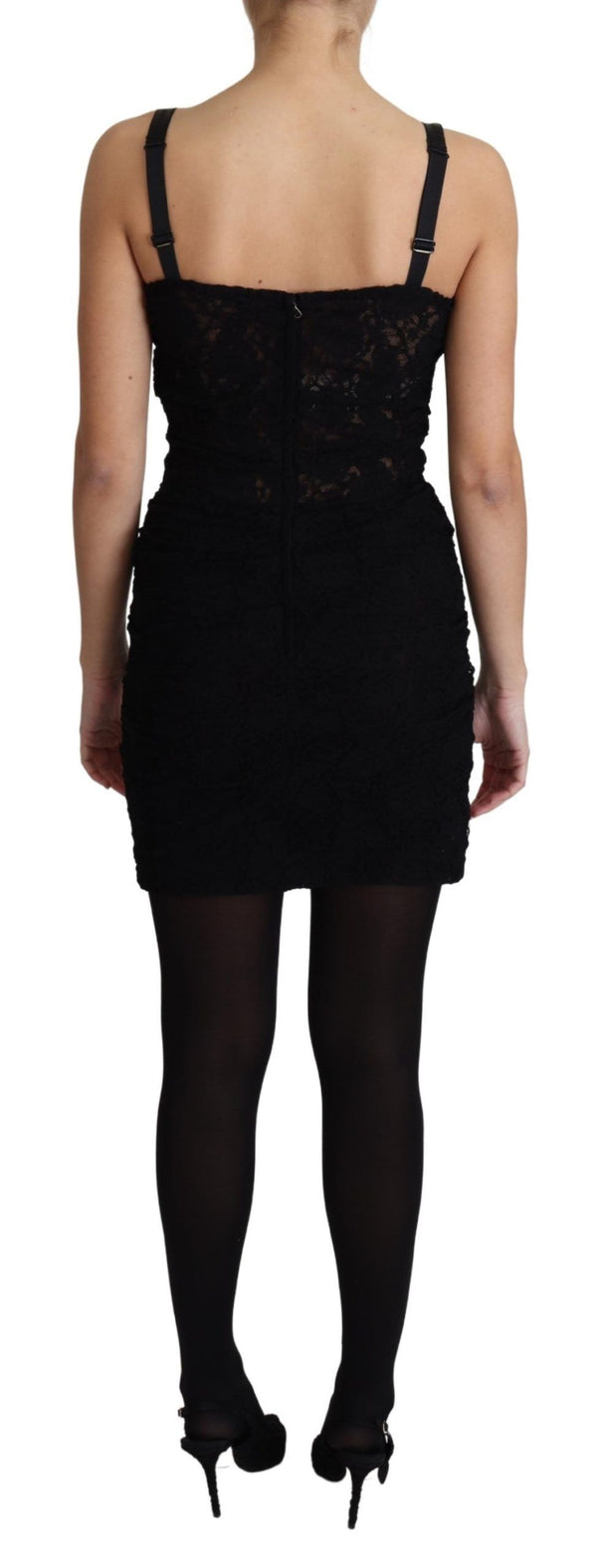 Dolce & Gabbana 80% Nylon mini dress in black