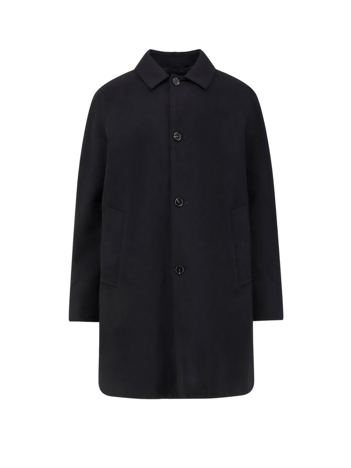 Paltò Coats Black Lana Nylon