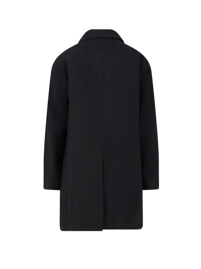 Paltò Coats Black Lana Nylon