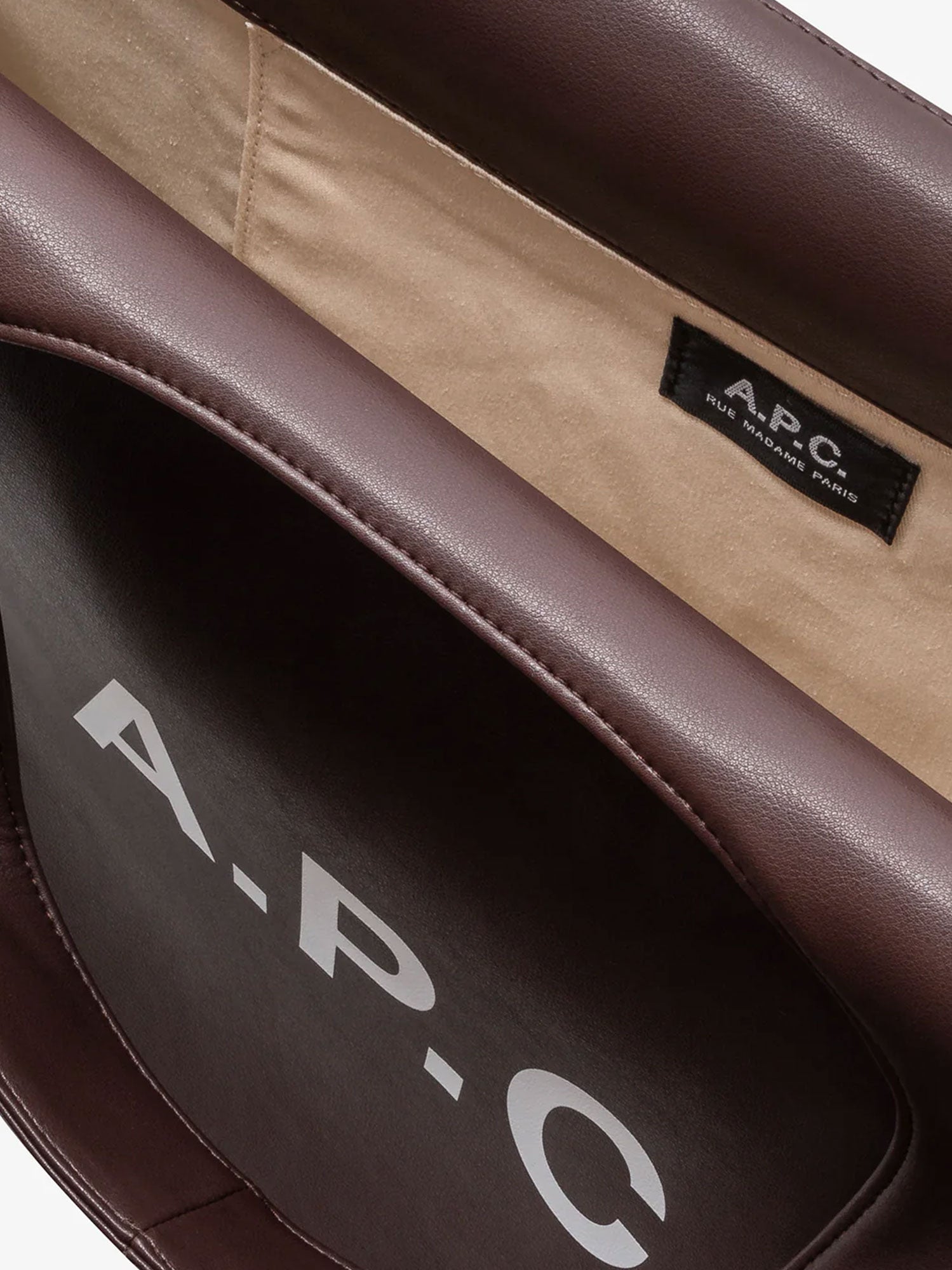 A.p.c. Bags Marronefonce Pelle