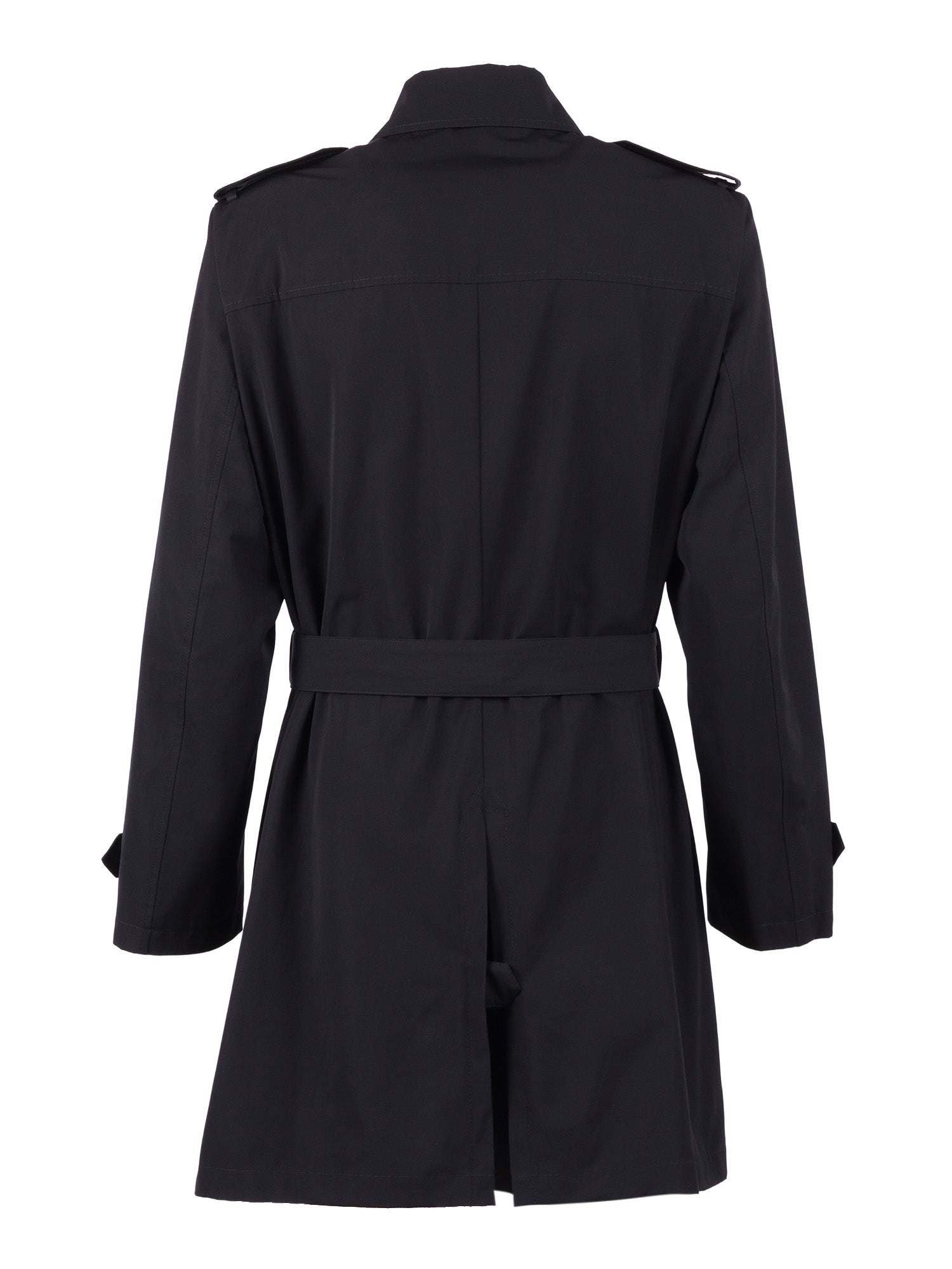 REGULAR FIT TRENCH COAT Blue Polyester Cotton Trench-raincoat