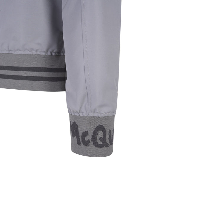 Bomber Jacket Gray Polyester