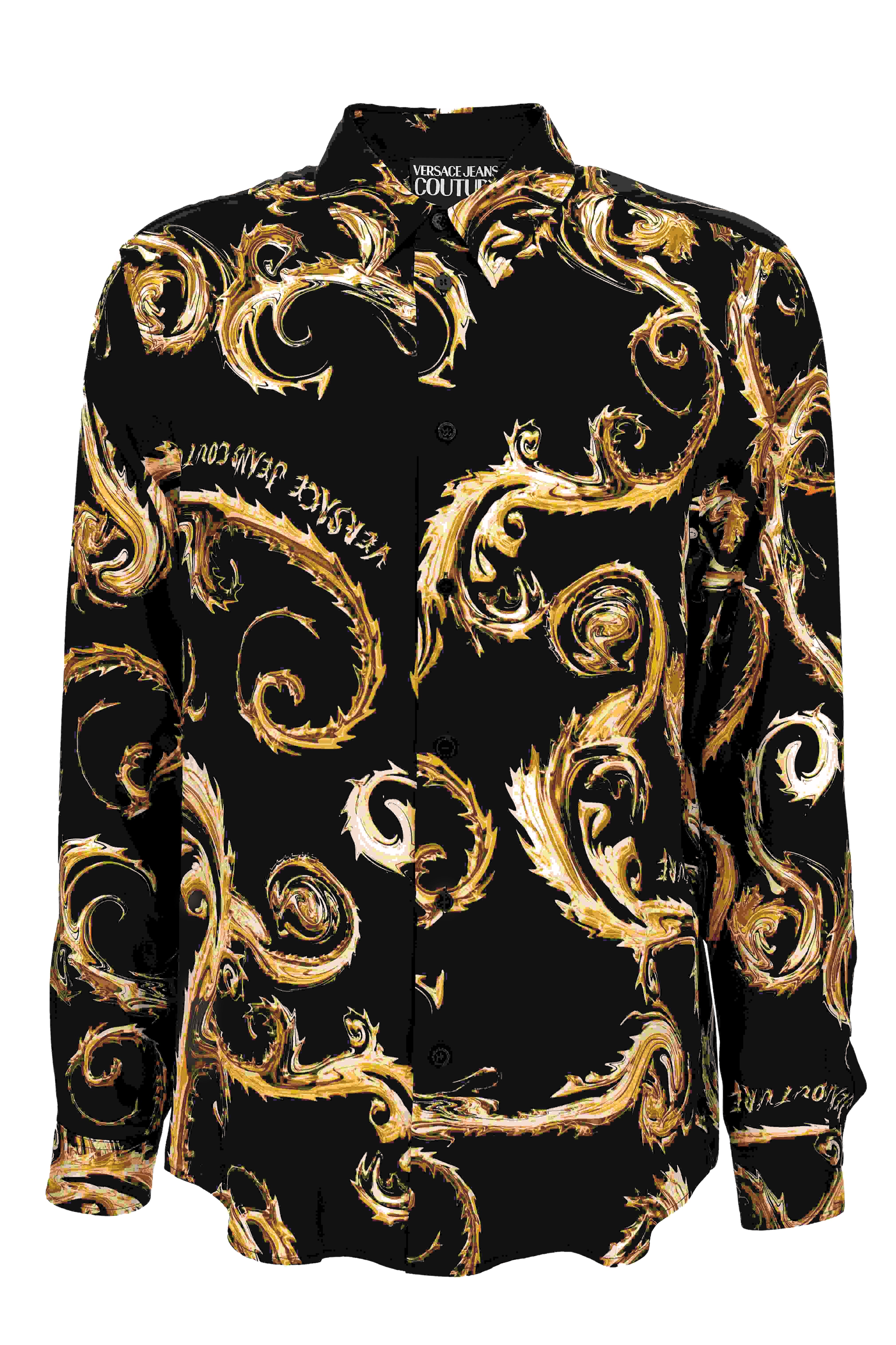 VERSACE JEANS COUTURE Shirts Black Viscosa