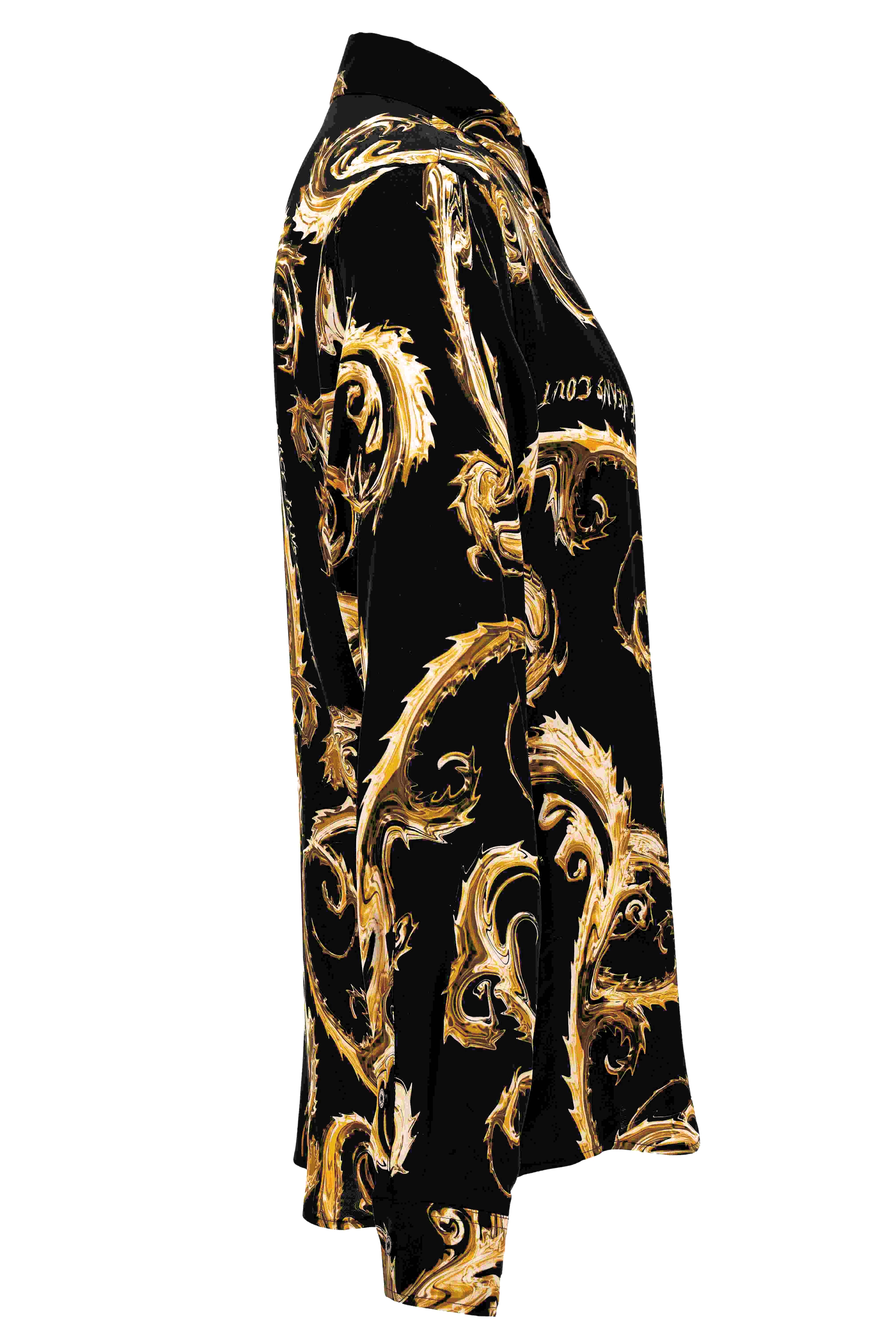 VERSACE JEANS COUTURE Shirts Black Viscosa