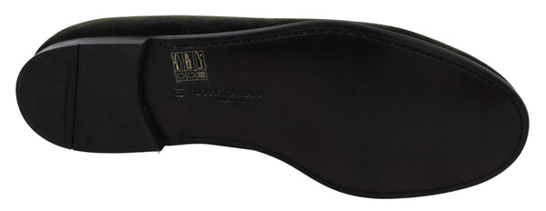 Dolce & Gabbana Velvet loafers in green
