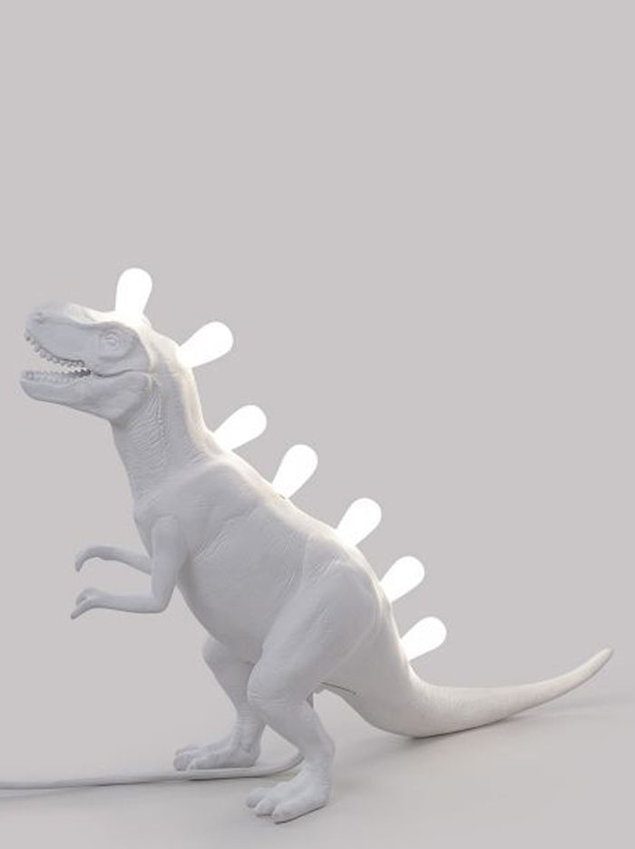 Jurassic Lamp T-Rex White Resin Lamps