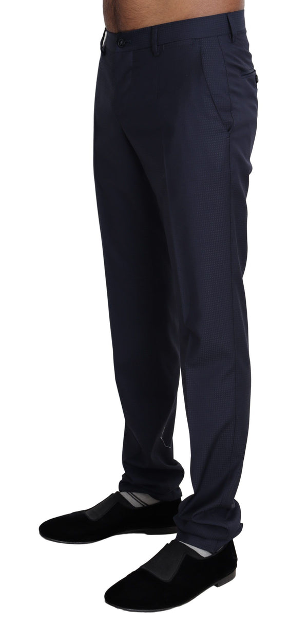 Dolce & Gabbana 85% Wool trousers in navy
