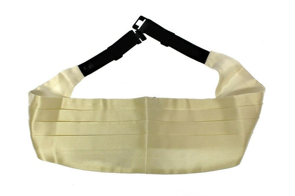 Dolce & Gabbana 100% Silk cummerbund belt in white