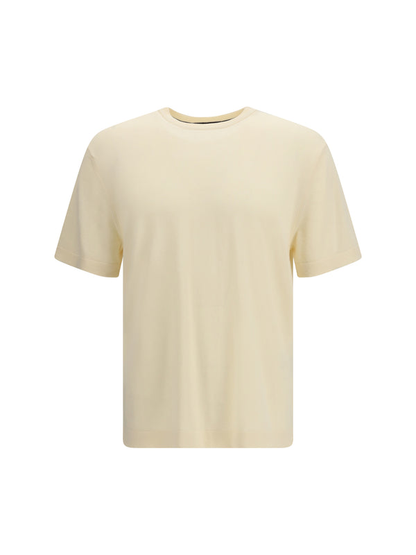Cotton Knitted T-Shirt Butter T-shirts
