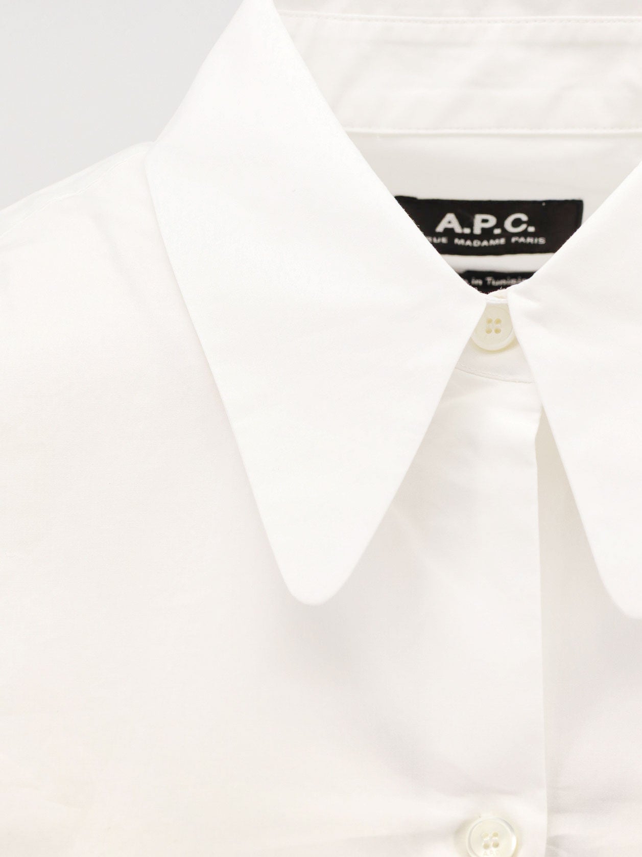 A.P.C. Shirts White Cotone Organico