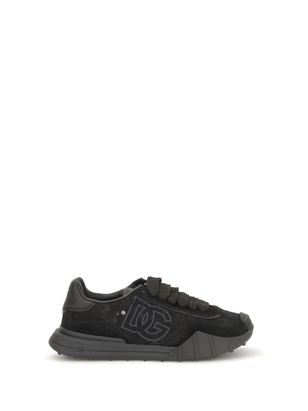 Dolce & Gabbana Upper: 50% calf leather sneaker in black