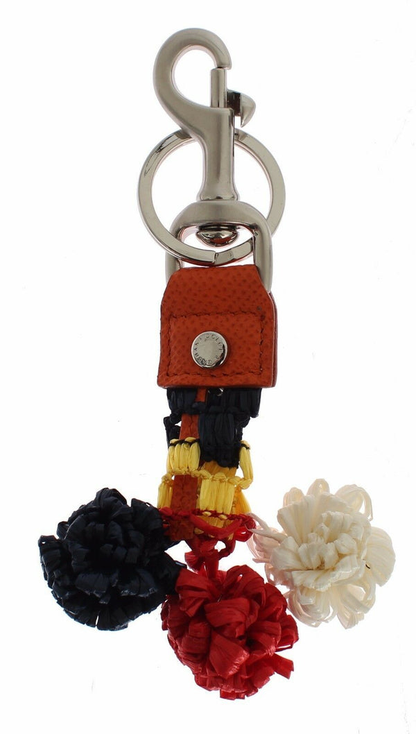 Dolce & Gabbana 70% Raffia key chain in multicolor