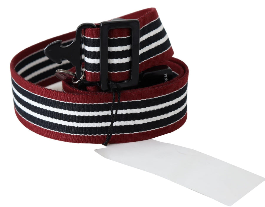 Costume National Leather belt in burgundy