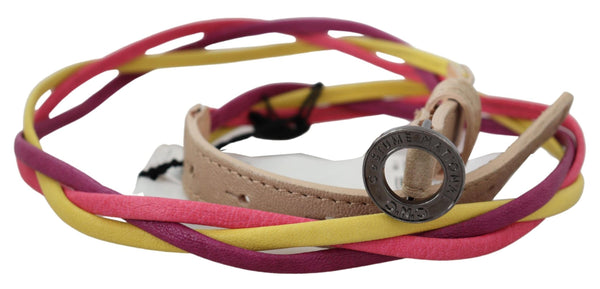 Costume National Multicolor faux leather belt in multicolor