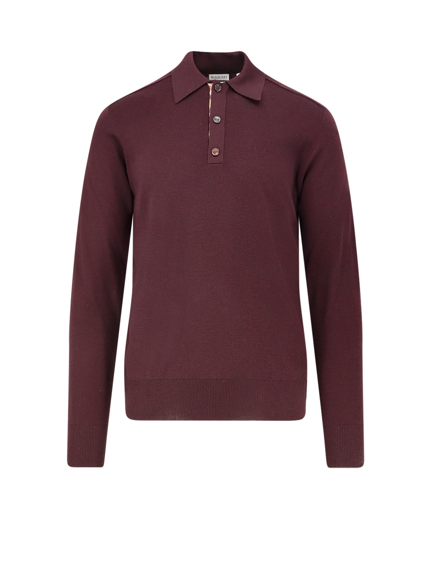 Burberry Sweaters Mahogany Red Wool