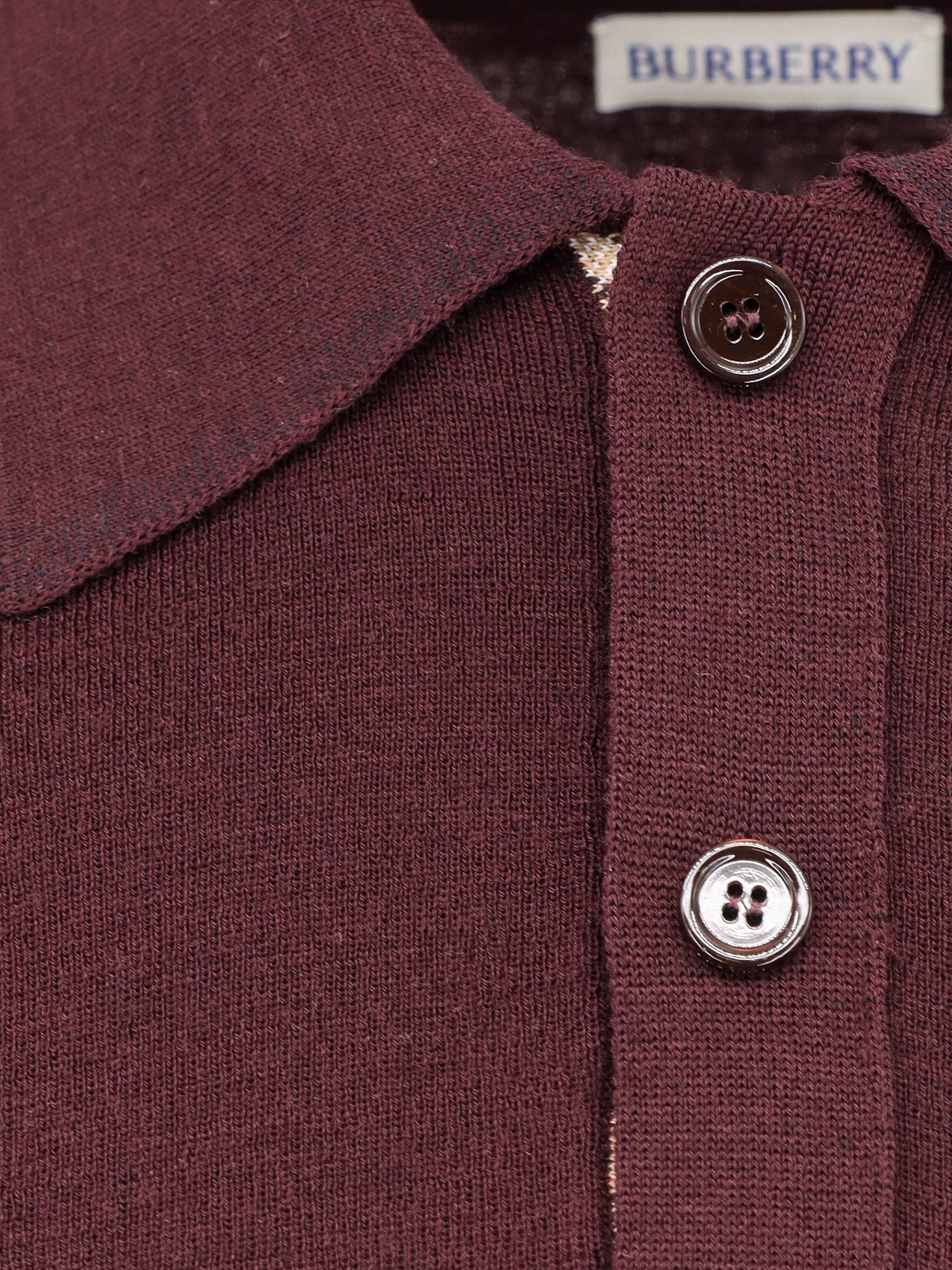 Burberry Sweaters Mahogany Red Wool