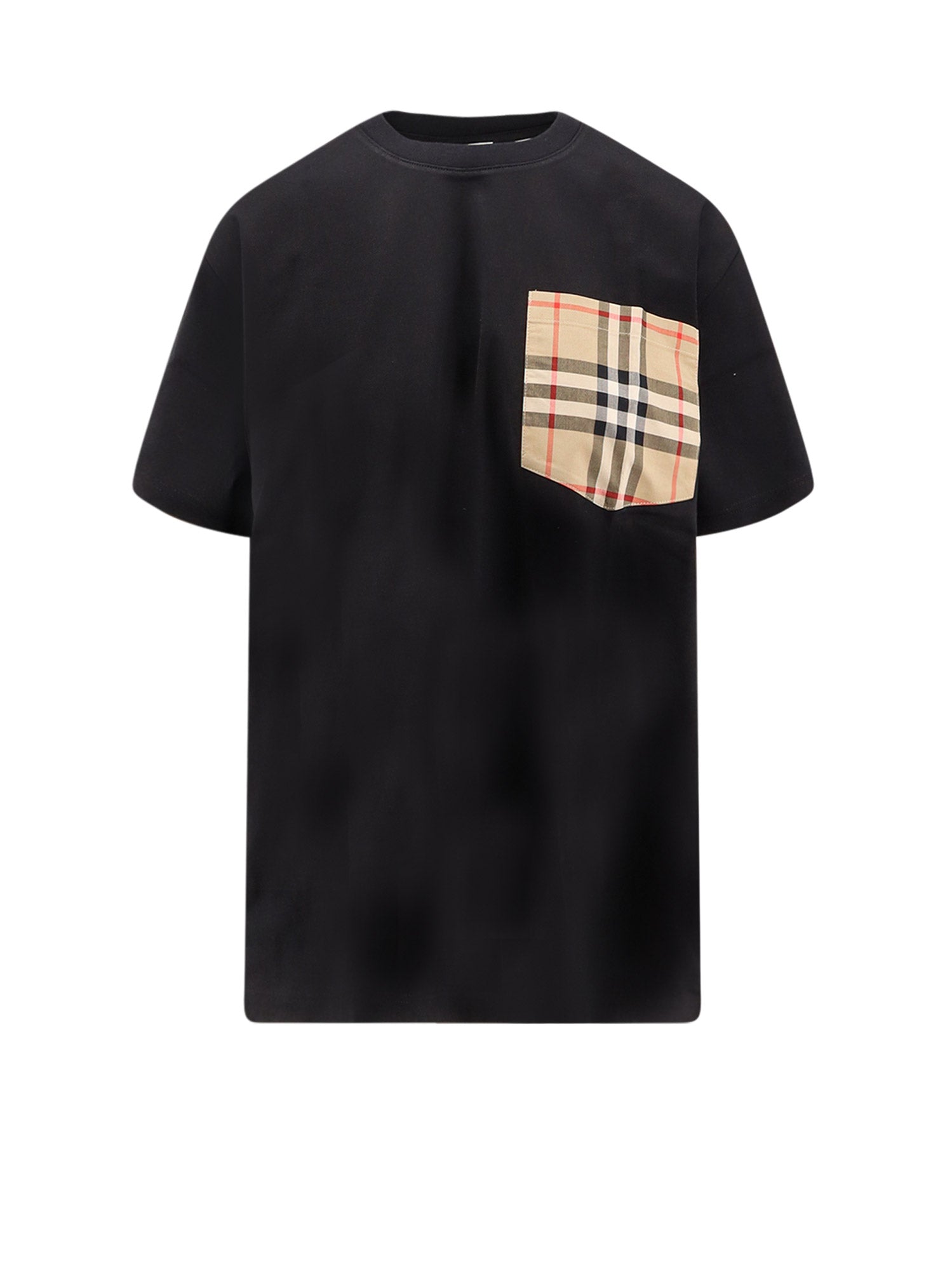 Burberry T-Shirts And Polos Black Cotone Organico