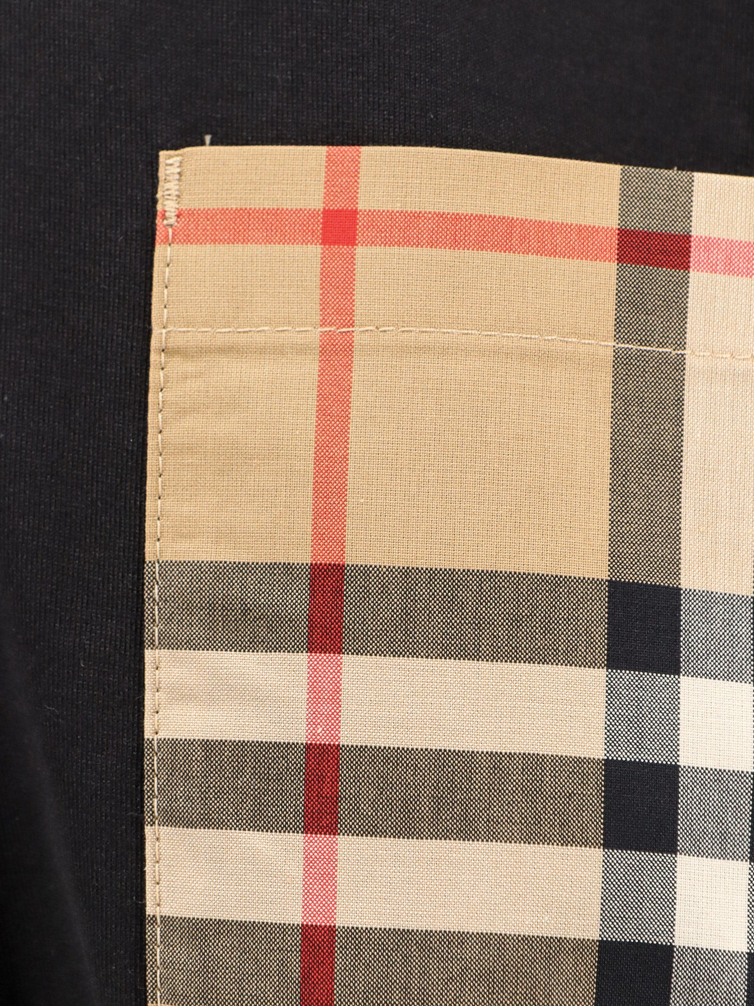 Burberry T-Shirts And Polos Black Cotone Organico