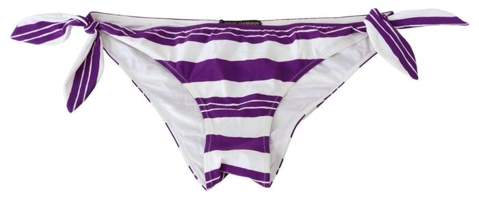 Dolce & Gabbana 75% Nylon bikini bottom in purple — view 2