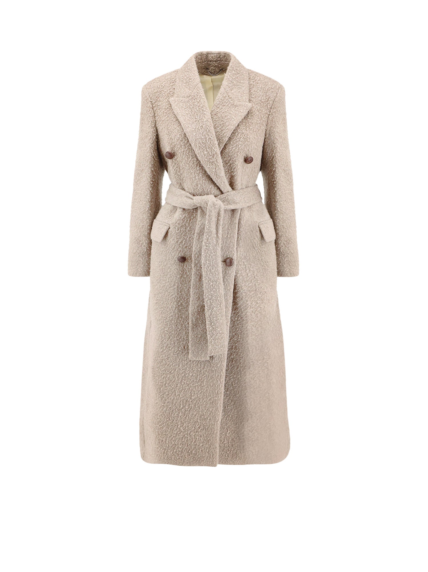 Golden Goose Coats Greige Pocket Lining: Cotton