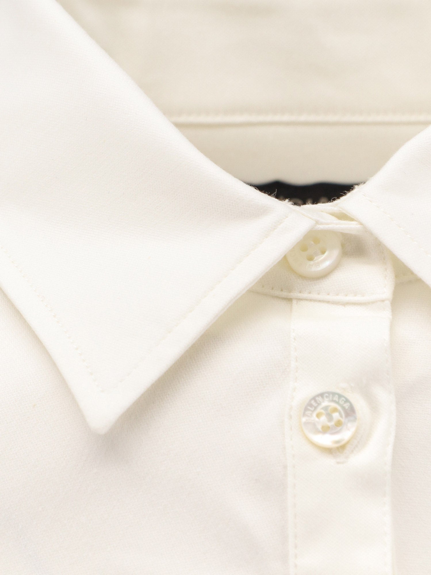 Balenciaga Shirts White Cotone Poliammide Elastan