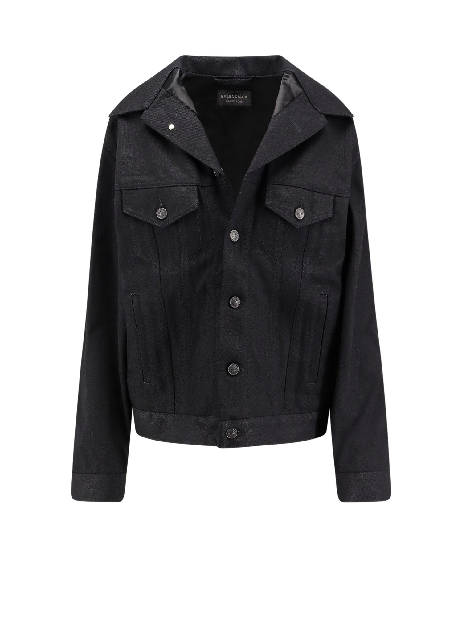 Balenciaga Jackets Black Cotone