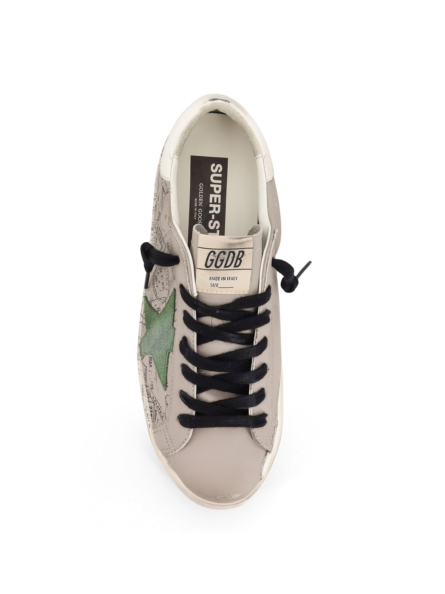 Golden Goose Sneakers Taupe Green White Pelle