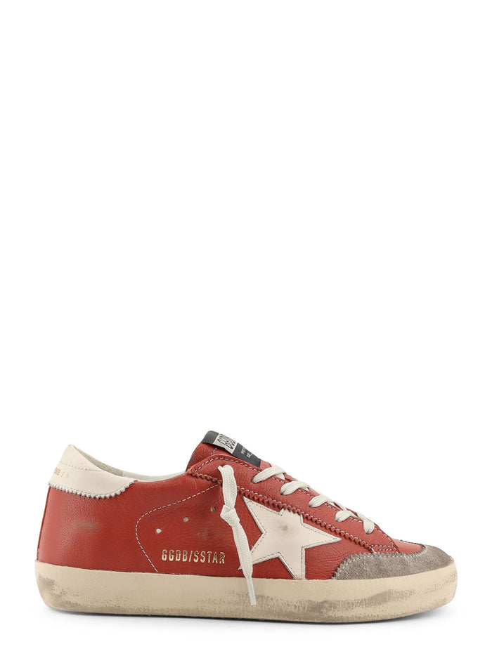 Golden Goose Sneakers Orange White Ice Pelle