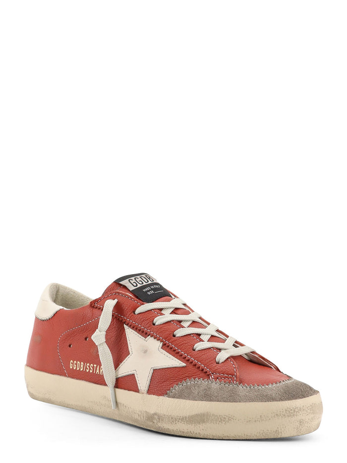 Golden Goose Sneakers Orange White Ice Pelle