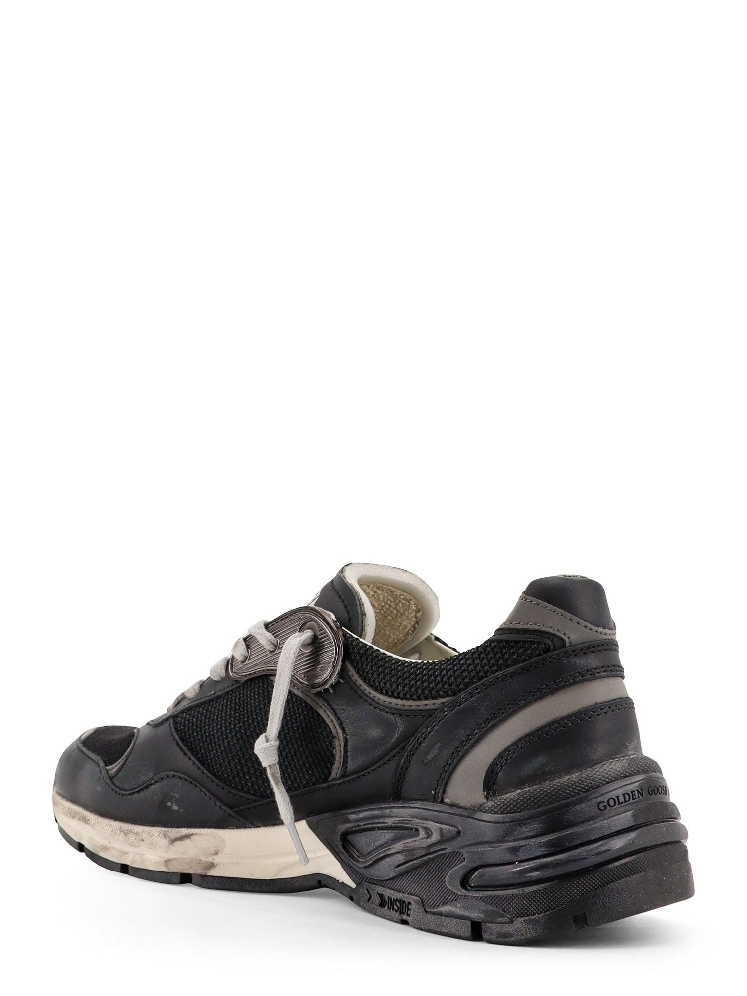 Golden Goose Sneakers Back Dark Grey Mesh/pelle