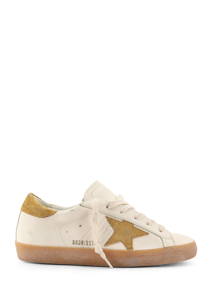 Golden Goose Sneakers White Ocra Pelle