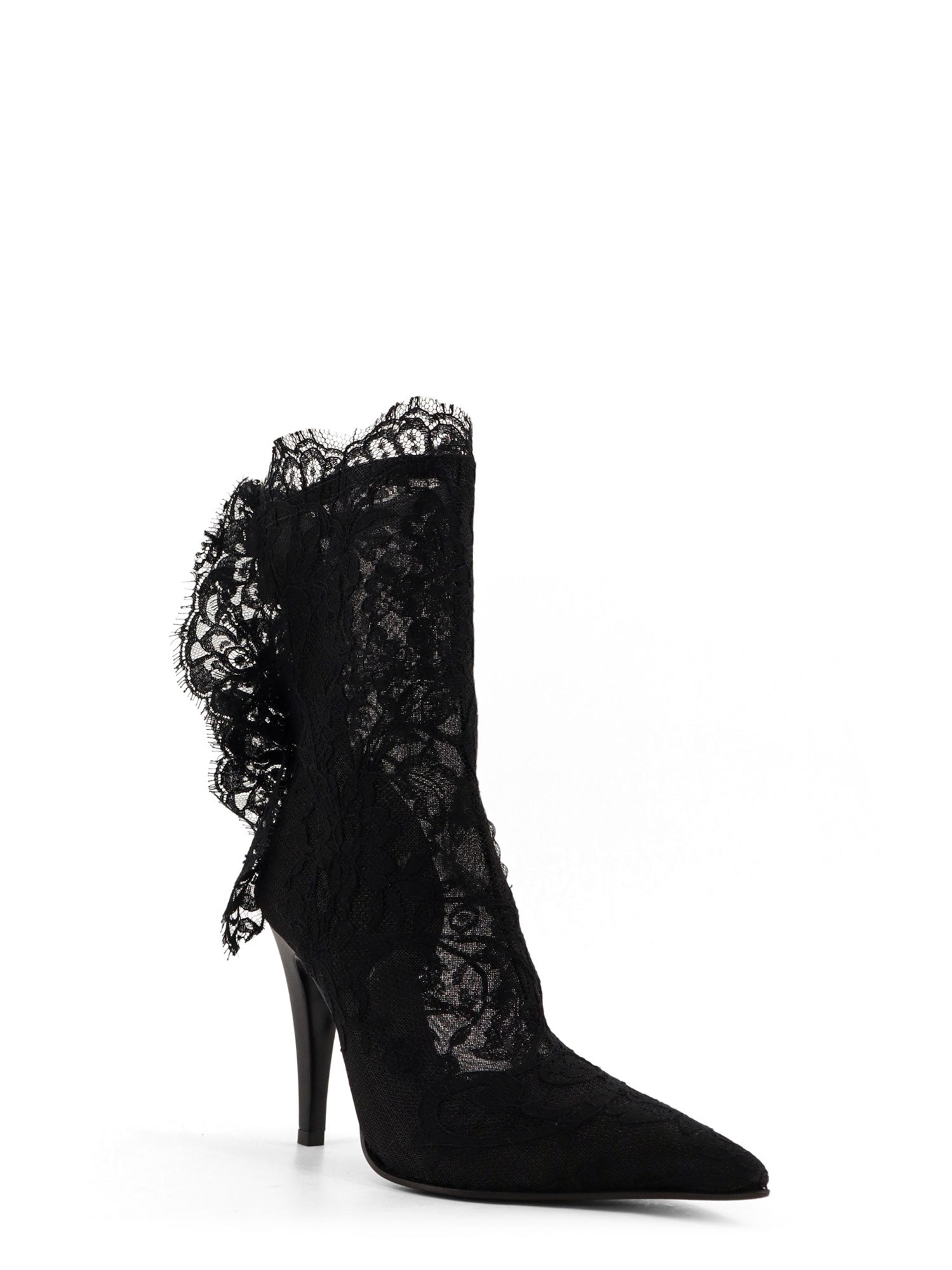 Alexander Mcqueen Boots Black Cotone/poliammide