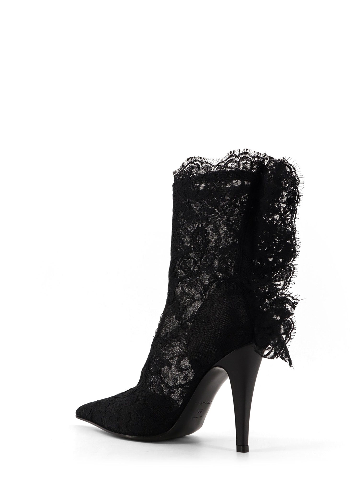 Alexander Mcqueen Boots Black Cotone/poliammide