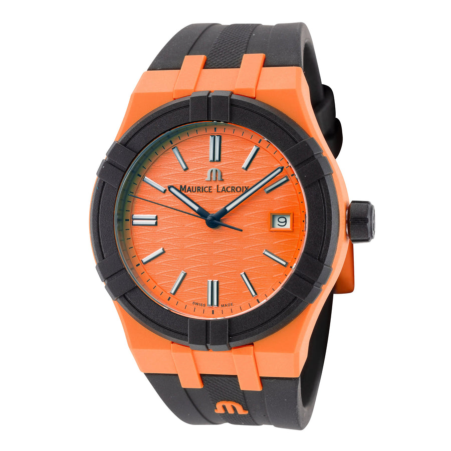 Preloved - Maurice Lacroix Mens Aikon #tide 40mm Quartz Watch Ai2008-50050-300-0 One Color Watches